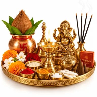 Brass Diya Set